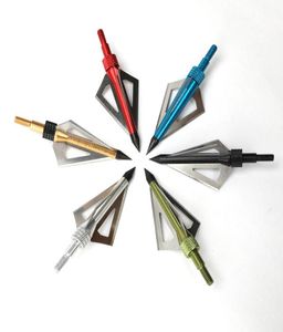 6PCS Polowanie 100 strzałek ziarna głowicy Broadheads z 3 stałymi ostrzami łuczniczymi punktem końcówki strzałki dla związków lub kuszu 3335623