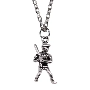 Pendant Necklaces 1pcs Baseball Player Choker Accessories For Women Supplies Jewelry Diy Chain Length 43 5cm