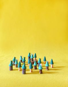 18 PCs/Miniaturen Blaues Cottage/Tiny House/Shabby/Cute/Fairy Garden/Gnome/Moos Terrarium Home Decor/Crafts1750785