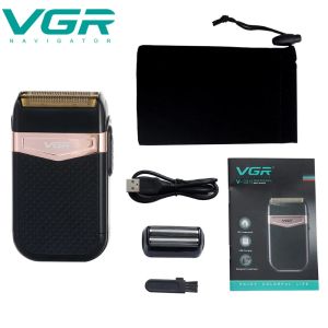 SHAVERS VGR Electric Shaver for Men Twin Blade Waterproof Repocating Cordless Razor USB Laddningsbar rakmaskin Barber Trimmer