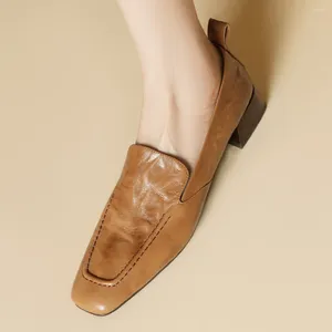Повседневная обувь 2024 плюс плюс размером 34-42women's Sheecking Slip-On Loafers Высококачественные мягкие удобные квадратные мокасины
