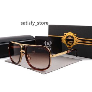 2023 New Hot Men Men Pair Women Women Retro Square Steampunk UV400 Aviation Eyeglasses Luxury Brands Dita