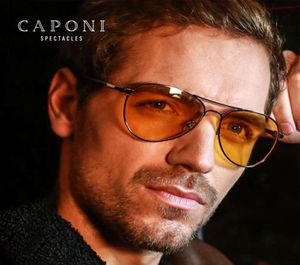 CAPONI Classic Sunglasses For Men Pochromic Day And Night Driving Yellow Glasses Polit Fishing Men039s Sun Glasses BSYS31046636108