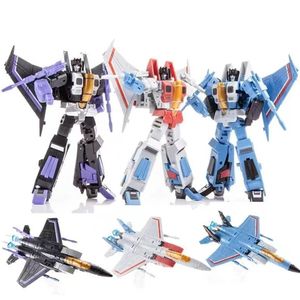 변환 장난감 FG04 FG0103 Starscream Thundercracker Skywarp F15 DS01 애니메이션 액션 피겨 모델 변형 로봇