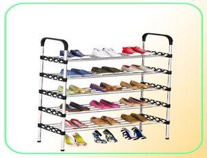 Simple Shoe Rack Multilayer Entryway Multifunktionell hemstativ Holder Student Dorm förvaring av rymdsparande skor hylla y2005272496684