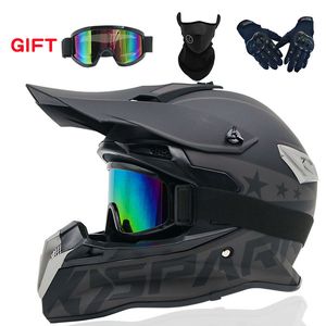 Büyük Motosiklet Kaskları Çift Spor Off Road Kask Anti-Dirt Bisiklet ATV D.O.T Motor için Sertifikalı Tam Yüz Casco