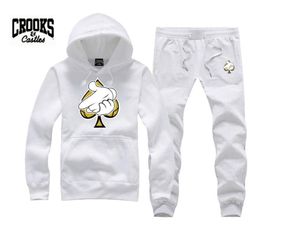 Crooks and Castles Sorto de moletom Diamond Hip Hop Hoodie Mens Roupas Sportswear Hiphop Sortos de pullingo