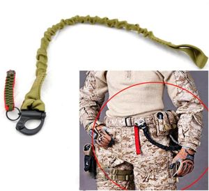 Surning Tactical Sling Strap Strap Safety Salanyard Montanhista ao ar livre camping escalada bungee nylon tampão Rope939349077777876