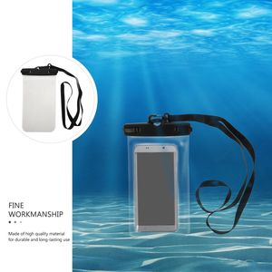 Waterproof Mobile Phone Bag For Outdoor Cellphone Fully Transparent Swimming Pouch Pvc Dry Underwater