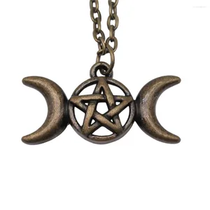 Pendant Necklaces 1pcs Moon Goddess Star Necklace Men Jewellery Making Supplies Gift Chain Length 43 5cm