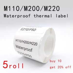 Paper 5PK E210ラベルペーパー30*20mm 320PCS/ロールホワイトラベルテープ防水バーコード価格タグSticker for E210ラベルプリンターM110 M220