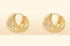 Orecchini di design delle lettere Circolo semplice New Fashion Stud Womens Hoop Earrings for Woman di alta qualità 2 Color4108018