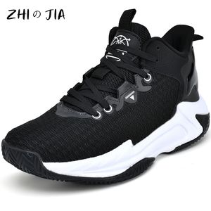 New Extra Large High Top Basketball Shoes Men's Outdoor Anti Slip Wear Resistant Sneaker Mesh Breathable Running Footwear 40-48