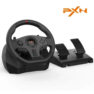 Ruota ruota del volante di gioco PXN V900 Voletta per pc per pc per PS3/PS4/Xbox One/Android TV/Switch/Xbox Series S/X 270 °/900 ° Pedali
