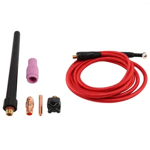 Bowls WP9F 4M Red Super Soft Hose Braided Air-Cooled Complete TIG Welding Torch 35-70 Connector