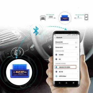 OBD 2 ELM327 Interface compatível com Bluetooth de carro V2.1 V1.5 OBD2 II Tool de diagnóstico ELM 327 Trabalho para torque/PC do Android