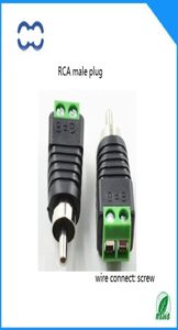 High Performance och ROHS 100 Helt nya 20 st AV RCA Male Connector Plug för Audio Cable1229617