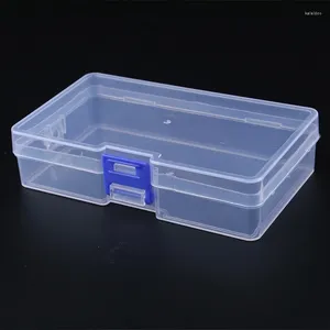 Jewelry Pouches Dustproof Durable Clear Storage Case Container Mini Plastic Box Rectangular Translucent Packing