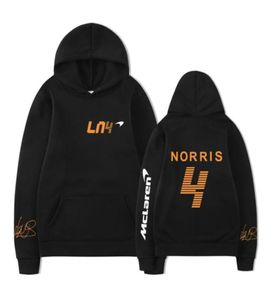 Męskie bluzy bluzy 2022houtiesAutumn Winter One Racer Lando Norris Team Racing Fani logo z kapturem Logo Mężczyźni/Kobiety Przekroczenie 3942518