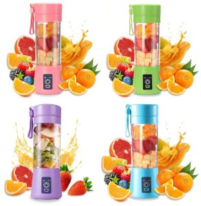 Juicers Electric Portable Mixer Mini Smoothie Blender USB Rechargeable Fresh Juice Blender 6 Blade Fruit Juicer Home Juicer Machine