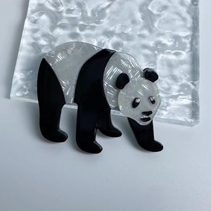 Brosches Cartoon Animal Panda Custom Handgjorda emaljstift Kläder Krage Lapel Safety Bag Metal Badges Jewelry for Lover