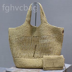 Rive rive gauche weave designer de luxo saco de semana de semana feminino grande embreagem maca vintage body shopper sacos de compras de verão ombro de praia saco de mão de palha