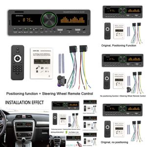 Ny Radio 1Din 12V Audio Stereo-mottagare In-Dash FM AUX Input SD USB WMA Autoradio Mp3 Player Bluetooth Lokal