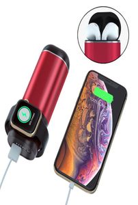 3 I 1 Fast Magnetic Wireless Charging Battery Wireless Charger Power Bank för Samsung iPhone AirPods Apple Watch Series IWatch 1 7066838