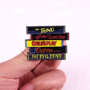 Halloween horror scary tarot gothic enamel pin childhood game movie film quotes brooch badge Cute Anime Movies Games Hard Enamel Pins