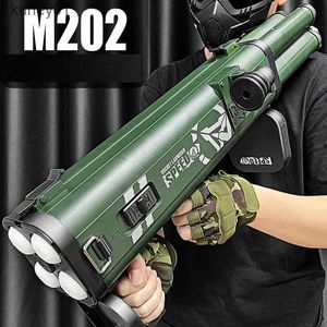 Gun Toys Soft Bullet Gun Rocket Launcher Toy Gun Shooting Soft Bullet Childrens Boys Outdoor Game Soft Bullet Fake Gun Toy K792 YQ240413