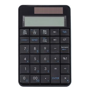 Калькуляторы 2.4G Беспроводная клавиатура Mini 2IN1 Беспроводная USB -числовая клавиатура с экраном дисплея калькулятора для офиса ноутбука ПК