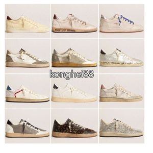 Designer dress Shoes casual shoes Golden Ball Star Sneakers Italy Classic White Do-old Dirty Star Sneakers Quality Casual Women Women andMan Shoes