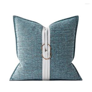 Przyjazd poduszki niebieski dekoracyjne miękkie kwadratowe okładki 18x18 cali neutralne poduszki do sofy do łóżka dom