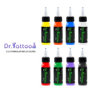 Поставки бесплатная доставка Dr.tattoocare Professional Tattoo Pigment 1oz Set USA Formula MSDS SAFTY ТЕСТ