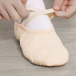 Dansskor Ushine Women Ballet Canvas Girls Slippers Split Sole Gymnastics Yoga Dancing Children Adult Ballerina