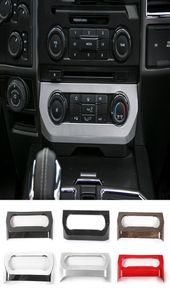 Capas de decoração do painel de controle de ar condicionado do ABS Central para Ford F150 2015 Acessórios para interiores de carro UP de carro7936745