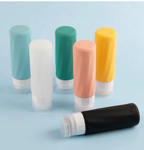 Storage Bottles 90ML/PC Silicone Travel TSA Approved Leak Proof Squeezable Accessories Containers Toiletries Shampoo Conditioner