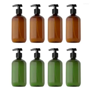 Liquid Soap Dispenser 4 Pcs 500ml Plastic Pump Bottles Empty Shampoo Hand Sanitizer Bottle For Bathroom