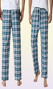 Plaid Mens Pajama Umolne spodnie Sleep Faling Relaked Home PJs Pants Flanel Comfy Jersey Soft Cotton Pantalon Pijama Hombre 25018314