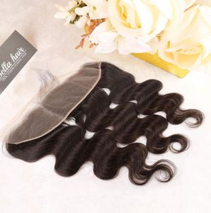 Onda corporal Earear Lace Frontal Indian Human Hair Extensions 13x4 Fechamento Bella Hair Products3792086