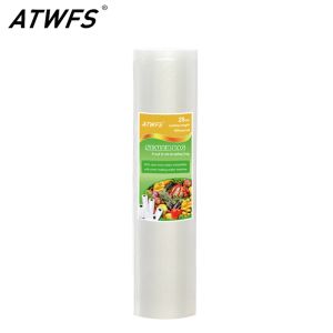 Machine ATWFS 28CMx500CM Rolls Vacuum Bags for Food Heat Vacuum Sealer Food Saver Storage Bags Vacum Bag