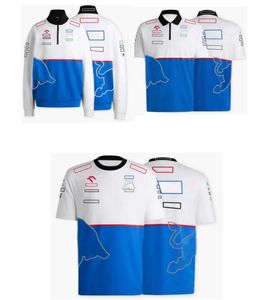 Гоночные наборы 2024 Новая футболка F1 Racing Jersey Summer Men and Women For-Shirt с тем же индивидуальным