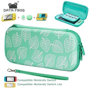 Nintendo Switch用のバッグデータカエルキャリングケースCrystal Protective Case Portable Travel Storage Bag for Nintendo Switch Lite Console