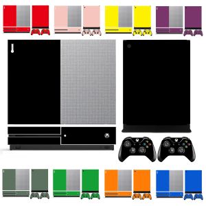 Stickers 10 Pure Clean Solid Colours Vinyl Skin Sticker Protector for Microsoft Xbox One S and 2 Controller Skins Stickers