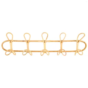 Schalen Rattan Wall Haken Kleidung Hut hängende Haken Häkelstuchhalter Organizer Hangers Dekor Dekor