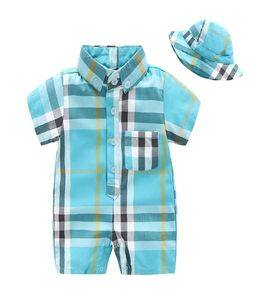 Hochwertige Baby -Strummern Sommer 100 Baumwolle Kurzarm Neugeborene Mädchen Jungen Kleidung Kleidung Kleinkinder Kleinkind Neugeborene Kleidung 0182650563