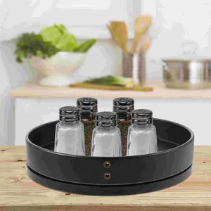 Kitchen Storage Bathroom Organizer Rotating Spice Rack Turntable Home Tray Seasoning Holder Bottle Makeup