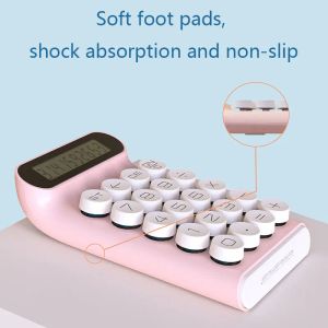 Calculators Creative Calculator Dot Mechanical Keyboard Portable Computer LCD Display Financial Office Fashion Portable Simple Calculator