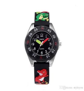 Kid Watch 3D Cartoon Dinosaur Lovely Kids Girl Child Studenci kwarcowy zegarek na nadgarstek