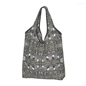 Storage Bags Trendy Pretty Rhinestone Crystal Groceries Shopping Shopper Shoulder Tote Bag Diamonds Jewelry Handbag